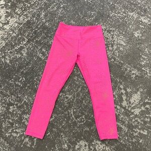 Zyia Active NWOT hot pink with gold splash.  Size 6-8